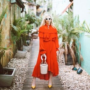 Gorgeous ruffle long sleeve dress